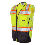 1515-1516 Kishigo Premium Black Series® Black Bottom Class 2 Vest Lime