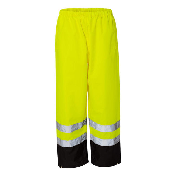 RWP102-103 Kishigo Storm Cover Waterproof Rain Pants Lime