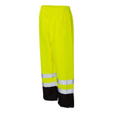 RWP102-103 Kishigo Storm Cover Waterproof Rain Pants Lime