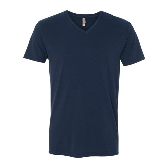 6440 Next Level Unisex Sueded V-Neck T-Shirt Midnight Navy