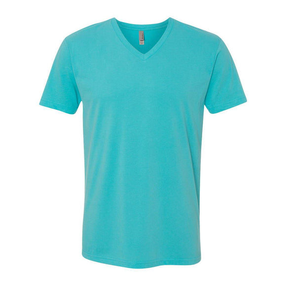 6440 Next Level Unisex Sueded V-Neck T-Shirt Tahiti Blue