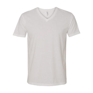 6440 Next Level Unisex Sueded V-Neck T-Shirt White