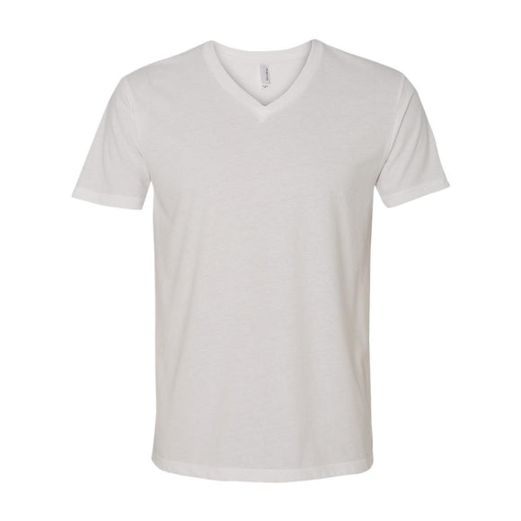 6440 Next Level Unisex Sueded V-Neck T-Shirt White