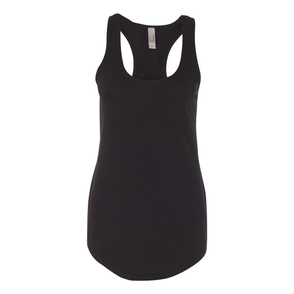 6933 Next Level Women’s Lightweight French Terry Racerback Tank Black