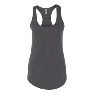 6933 Next Level Women’s Lightweight French Terry Racerback Tank Dark Grey