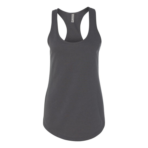 6933 Next Level Women’s Lightweight French Terry Racerback Tank Dark Grey