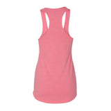 6933 Next Level Women’s Lightweight French Terry Racerback Tank Neon Heather Pink