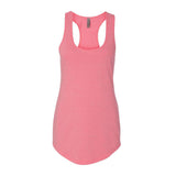 6933 Next Level Women’s Lightweight French Terry Racerback Tank Neon Heather Pink