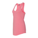 6933 Next Level Women’s Lightweight French Terry Racerback Tank Neon Heather Pink