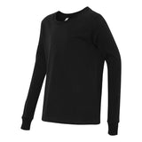 3501Y BELLA + CANVAS Youth Jersey Long Sleeve Tee Black