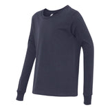 3501Y BELLA + CANVAS Youth Jersey Long Sleeve Tee Navy