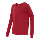 3501Y BELLA + CANVAS Youth Jersey Long Sleeve Tee Red