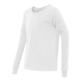 3501Y BELLA + CANVAS Youth Jersey Long Sleeve Tee White