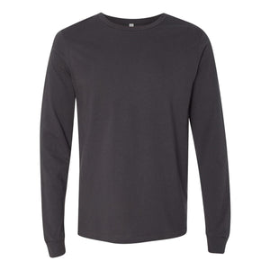 3501 BELLA + CANVAS Unisex Jersey Long Sleeve Tee Dark Grey