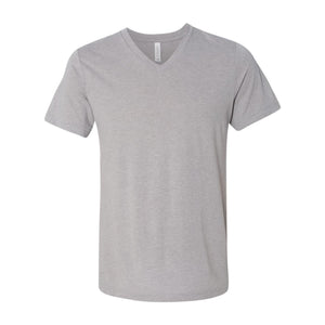 3415 BELLA + CANVAS Triblend V-Neck Short Sleeve Tee Athletic Grey Triblend