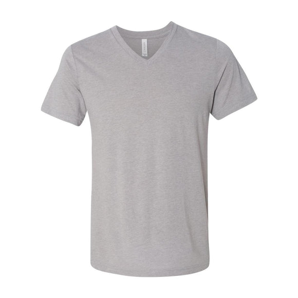 3415 BELLA + CANVAS Triblend V-Neck Short Sleeve Tee Athletic Grey Triblend