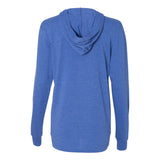 3512 BELLA + CANVAS Jersey Hooded Long Sleeve Tee Heather True Royal