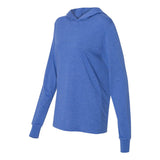 3512 BELLA + CANVAS Jersey Hooded Long Sleeve Tee Heather True Royal