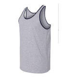 3480 BELLA + CANVAS Jersey Tank Athletic Heather/ Navy