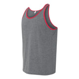 3480 BELLA + CANVAS Jersey Tank Deep Heather/ Red