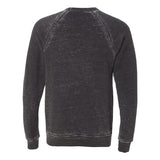 3901 BELLA + CANVAS Sponge Fleece Raglan Crewneck Sweatshirt Grey Acid Wash