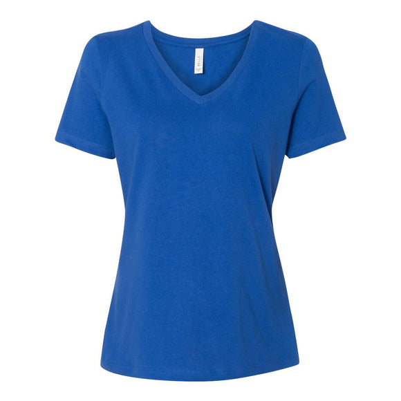 6405 BELLA + CANVAS Women’s Relaxed Jersey V-Neck Tee True Royal