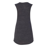 8803 BELLA + CANVAS Women's Flowy Scoop Muscle Tank Charcoal Black Slub