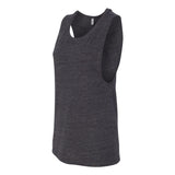 8803 BELLA + CANVAS Women's Flowy Scoop Muscle Tank Charcoal Black Slub