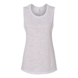 8803 BELLA + CANVAS Women's Flowy Scoop Muscle Tank White Slub