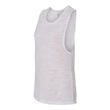 8803 BELLA + CANVAS Women's Flowy Scoop Muscle Tank White Slub