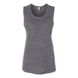 8803 BELLA + CANVAS Women's Flowy Scoop Muscle Tank Asphalt Slub