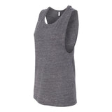 8803 BELLA + CANVAS Women's Flowy Scoop Muscle Tank Asphalt Slub