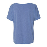 8815 BELLA + CANVAS Women’s Slouchy V-Neck Tee Blue Triblend