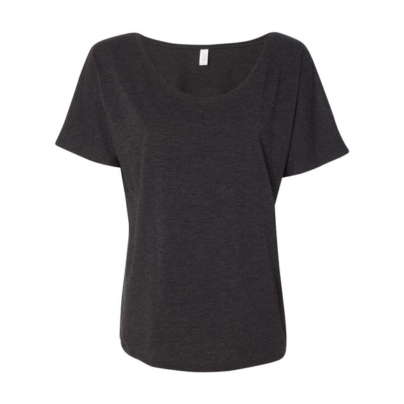 8816 BELLA + CANVAS Women’s Slouchy Tee Charcoal Black Triblend