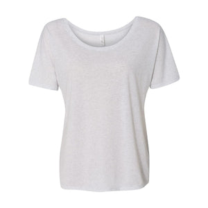 8816 BELLA + CANVAS Women’s Slouchy Tee White Fleck Triblend