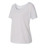 8816 BELLA + CANVAS Women’s Slouchy Tee White Fleck Triblend