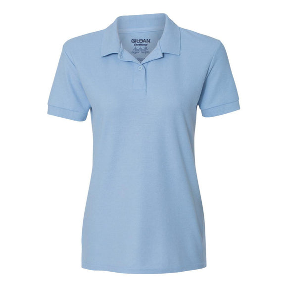 72800L Gildan DryBlend® Women’s Double Piqué Polo Light Blue