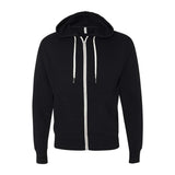 PRM90HTZ Independent Trading Co. Heathered French Terry Full-Zip Hooded Sweatshirt Black