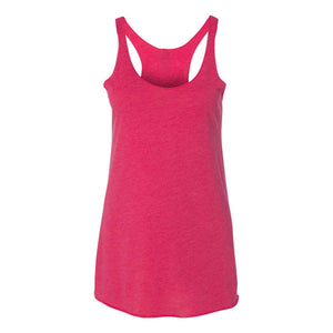 6733 Next Level Women’s Triblend Racerback Tank Vintage Shocking Pink