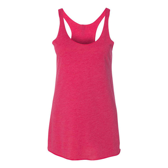 6733 Next Level Women’s Triblend Racerback Tank Vintage Shocking Pink