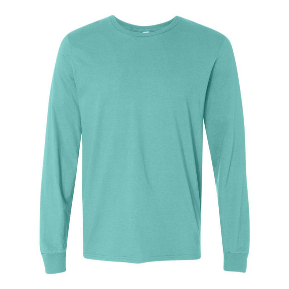 SFLR Fruit of the Loom Sofspun® Long Sleeve T-Shirt Scuba Blue