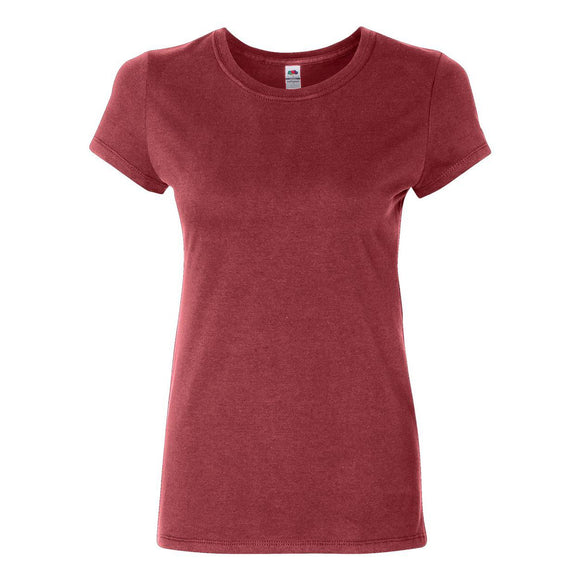 SFJR Fruit of the Loom Sofspun® Women's Crewneck T-Shirt Cardinal