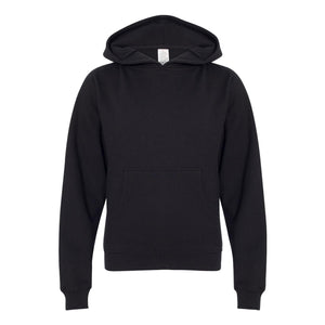 SS4001Y Independent Trading Co. Youth Midweight Hooded Sweatshirt Black