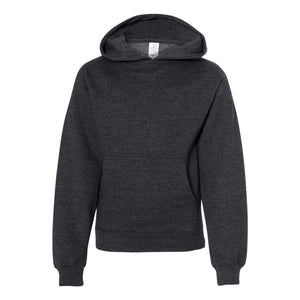 SS4001Y Independent Trading Co. Youth Midweight Hooded Sweatshirt Charcoal Heather