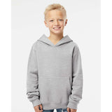 SS4001Y Independent Trading Co. Youth Midweight Hooded Sweatshirt Grey Heather