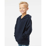 SS4001Y Independent Trading Co. Youth Midweight Hooded Sweatshirt Navy