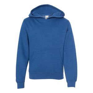 SS4001Y Independent Trading Co. Youth Midweight Hooded Sweatshirt Royal Heather