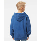 SS4001Y Independent Trading Co. Youth Midweight Hooded Sweatshirt Royal Heather