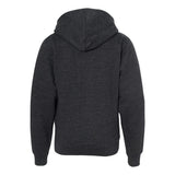 SS4001YZ Independent Trading Co. Youth Midweight Full-Zip Hooded Sweatshirt Charcoal Heather