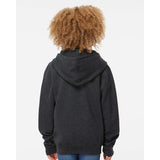 SS4001YZ Independent Trading Co. Youth Midweight Full-Zip Hooded Sweatshirt Charcoal Heather